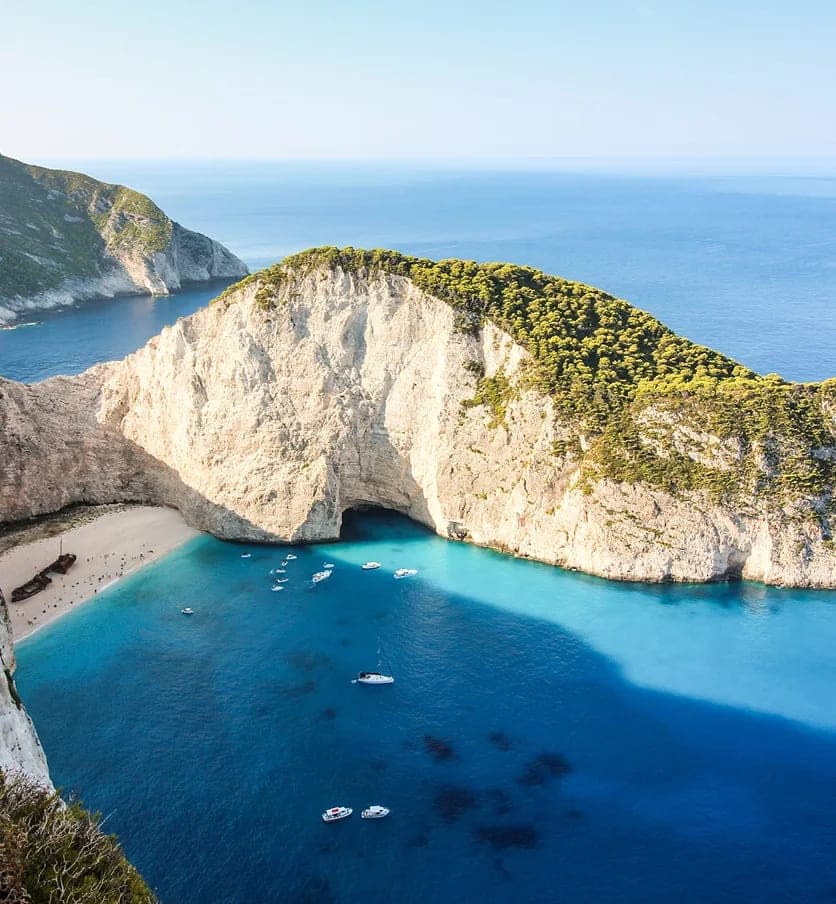 Travel view in Greece